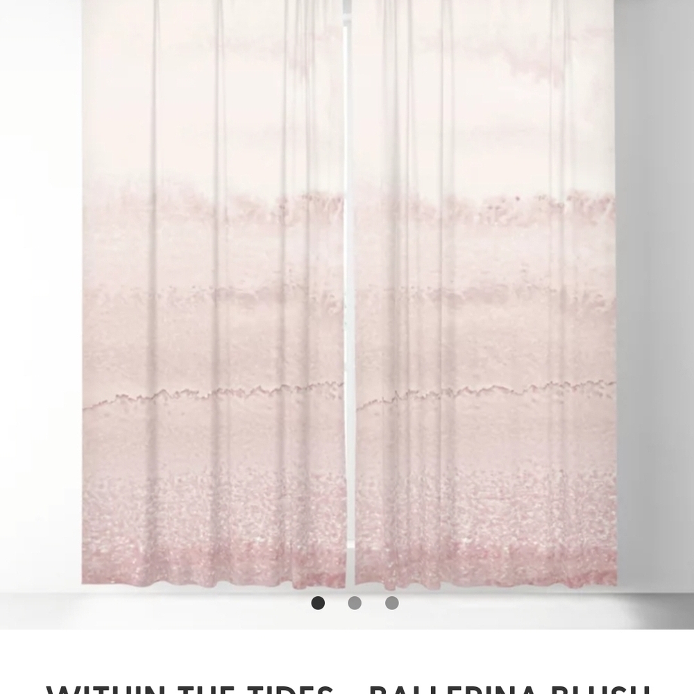 Society 6 Ballerina Blush Curtains